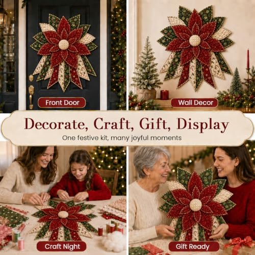 Daily Partner Quilted Christmas Door Hanging DIY Sewing Kit (E1)