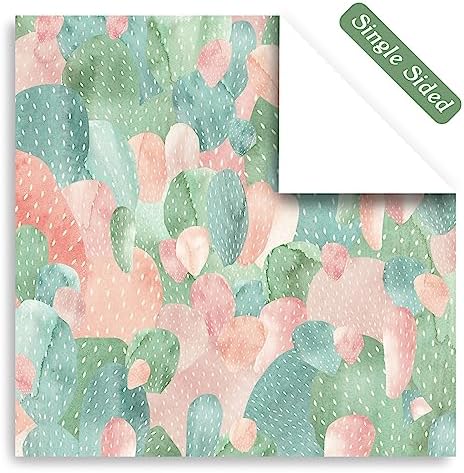 Scrapbook Paper, 24 Sheets 6"×6" 160gsm Single-Sided Patterned Cardstock