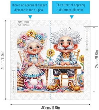 Diamond Painting Kits for Adults, Family Daily Life Pattern Design Special Shape Diamond Art Kits for Beginners, DIY Diamonds Paintings Art for Home Wall Decor Gift