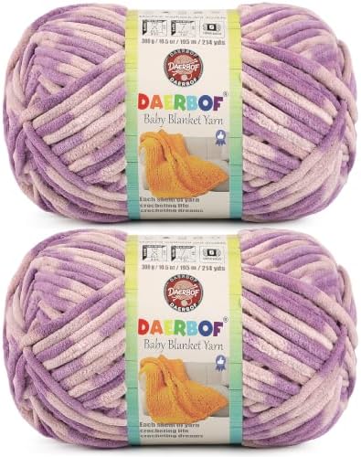 6 Super Bulky Blanket Yarn for Crocheting - Chunky Chenille Variegated Yarn