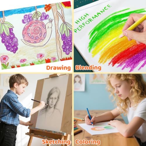 AuroTops 12 Pack Colored Pencils for Kids,144 Count Colored Pencils Bulk