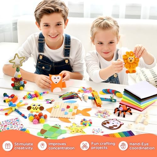 Zefy 3800+ Pcs Arts and Crafts Kit Supplies for Kids, All in One Craft Box