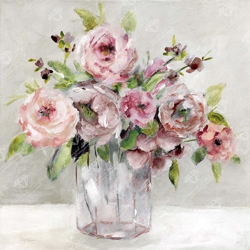 DIAMOND ART CLUB Blushing Blossoms Diamond Art Kits for Adults