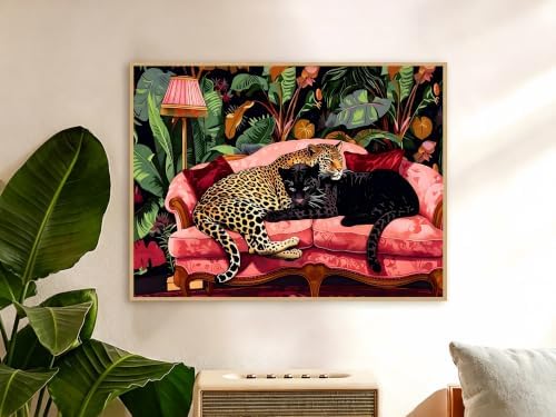 Black Panther Paint by Numbers Kits for Adults Beginner 20 x 16 Inch