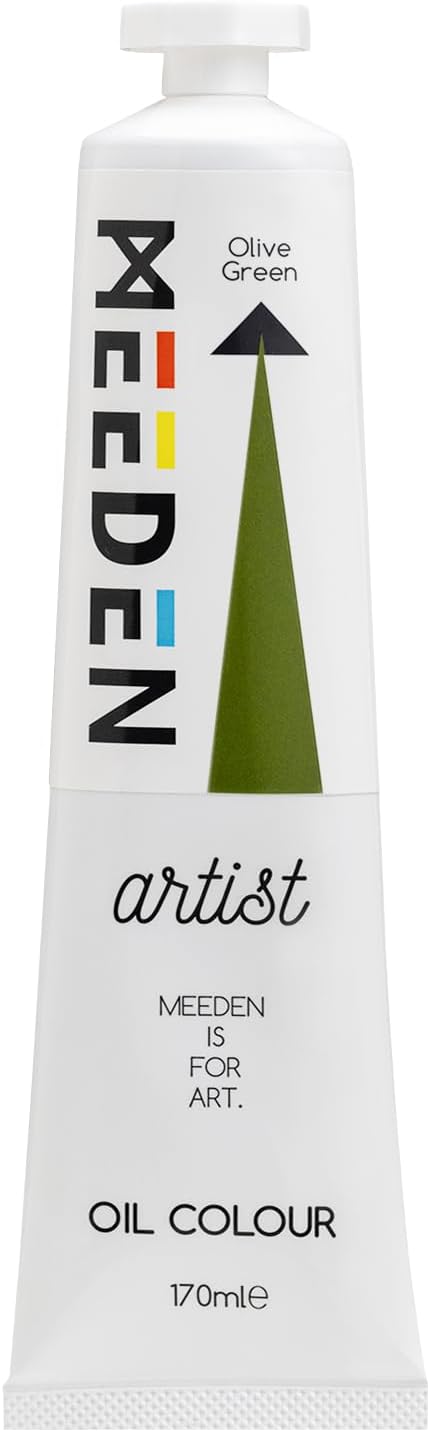 MEEDEN Artist Grade Oil Paint: Olive Green - 170ml/5.7oz Tube | Professional Art Paints and Supplies for Canvas Painting
