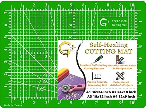 G+ Self Healing Cutting Mat Small 9 x 12" for Professional Modelers; Double-Sided Cutting Board for A Great Hobbyist Supplies Cutting mat