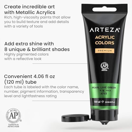 ACRYLIC PAINT 8/PKG FLORAL