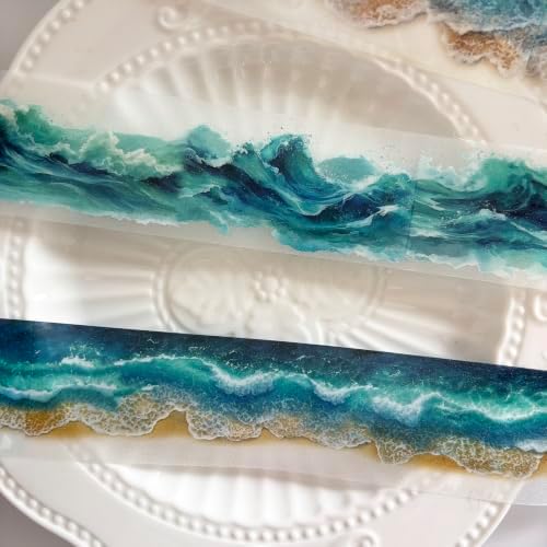 PET Tape Stickers for Journaling Supplies, Sea Scrapbook Stickers for DIY