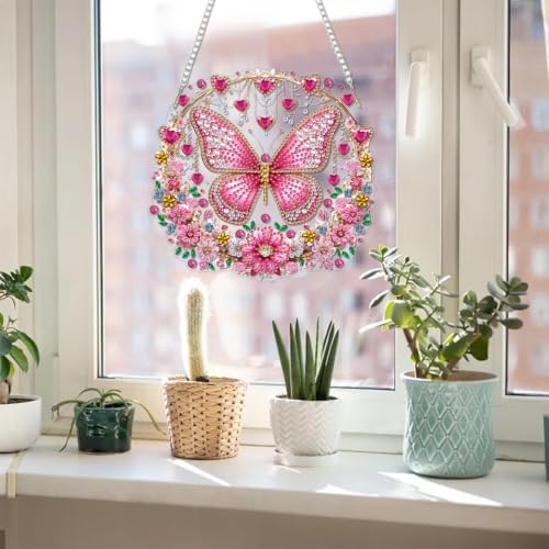 Butterfly Hanging Diamond Art Kits for Adult Diamond Painting Kit Pendant