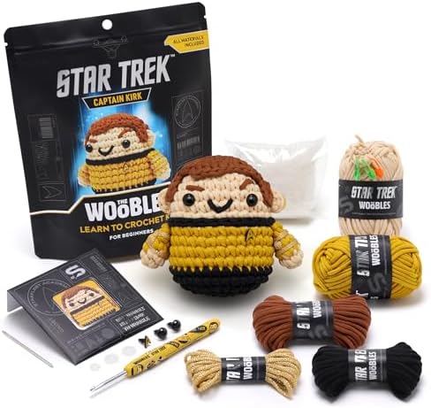 The Woobles Star Trek Crochet Kit for Beginners (Captain Kirk)