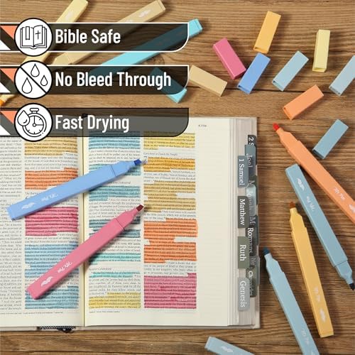 Mr. Pen- Aesthetic Highlighters No Bleed, 10 Pack, Assorted Colors | Chisel Tip, Cute Highlighters Assorted Colors for Journaling, Highlighting, Underlining, Fast Dry, Back to School Supplies