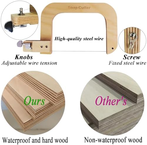 Wooden Soap Cutter for Handmade Soap Making Professional