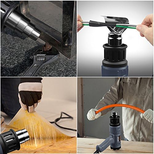 SEEKONE Heat Gun 1800W 122℉-1202℉ Variable Temp for Crafts, Removing Paint