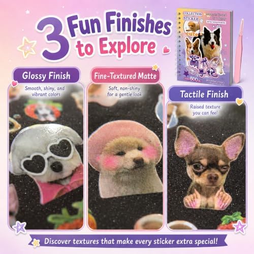 Japanese Cute Sticker Book,Pet Meme Stickers for DIY Kawaii Scrapbooking Journaling Handbook