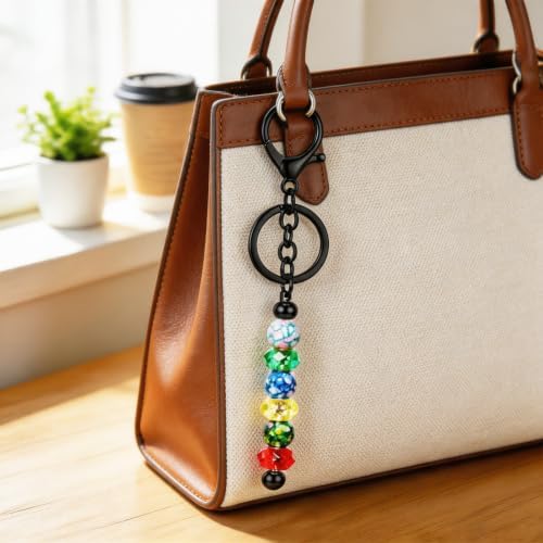 30Pcs Blank Beadable Keychain Bars Bulk Blank Metal Keychain