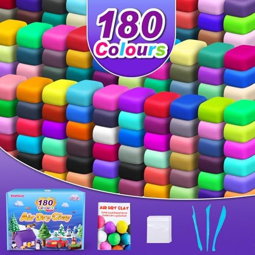 ESSENSON Air Dry Clay 180 Colors, Modeling Clay for Kids