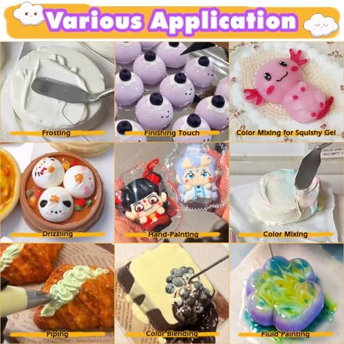 Quick-Dry Silicone Pigment Paste 36 Colors Taba Squishy Kit