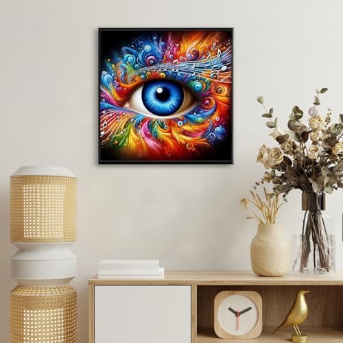 Kalonyth Eye Diamond Art Kits for Adults Beginners 14x14 in, DIY Craft Gift