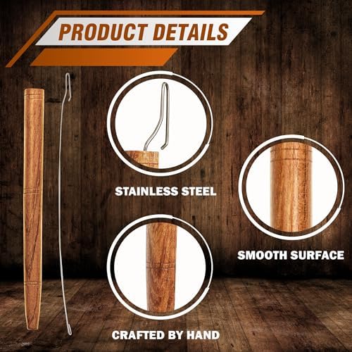 SAVINA Loom Pen Tool, Yarn Helper, Yarn Guide for Loom Knitting, Handmade Tools to Make Crafts Quicker & Easier for Knitters