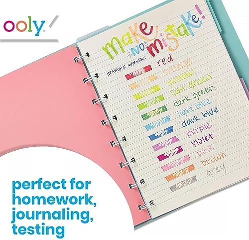 Ooly Make No Mistake Erasable Markers, Set of 12