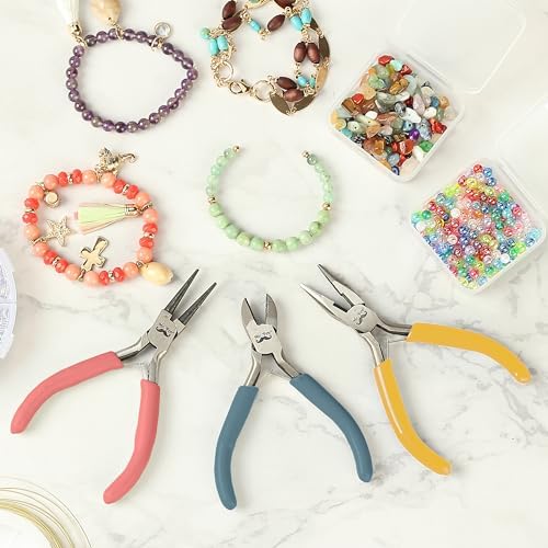 Mr. Pen- Pliers for Jewelry Making, 3 Pack, Chain Nose