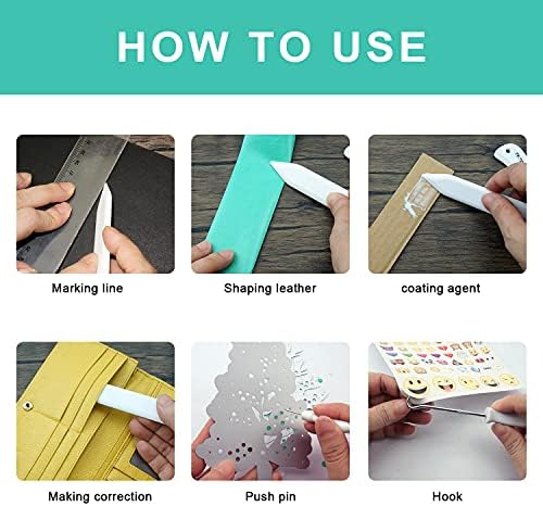 7pcs Bone folder and Scoring Tool, Paper Folding Tool, Bone Origami Creaser for Scrapbooking Card Making