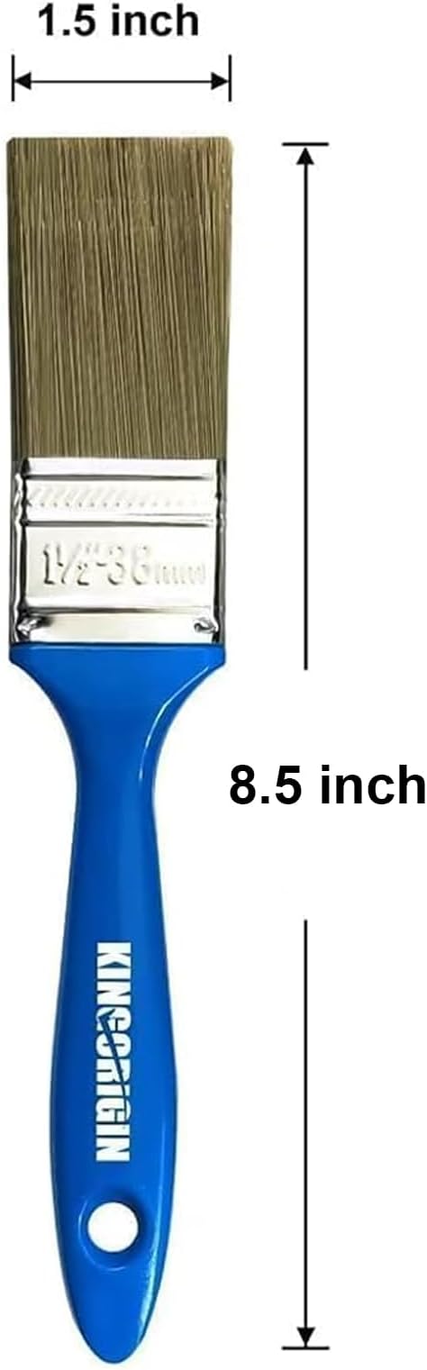 King Origin 1.5 Inch Paint Brush Set, 40 PCS 1-1/2 Inch (38mm) | Flat Paint Brushes for Walls, Furniture, Crafts, Art, Professional DIY Painting & Touch-Ups