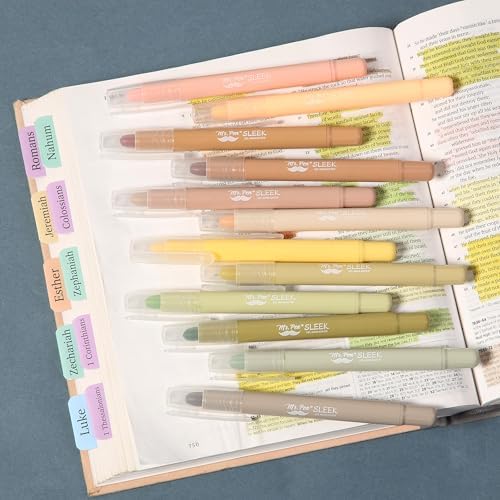 Mr. Pen- Gel Highlighter, 12 Pack, Vintage Colors