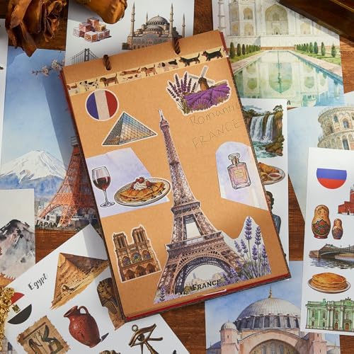 Travel Washi Stickers for Scrapbooking & Journaling - Scrapbook Supplies
