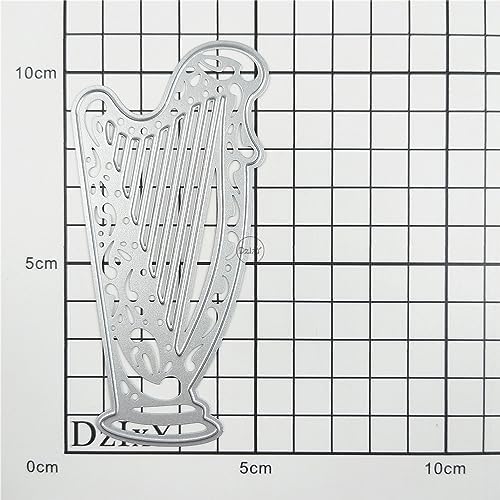 Play The Harp Metal Cutting Dies for Card Making