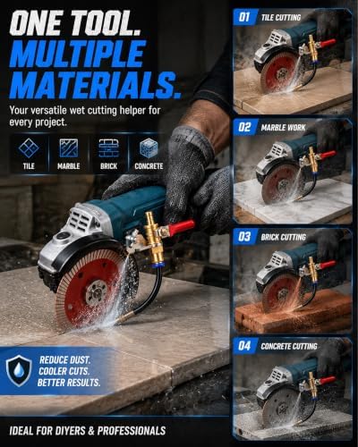 Angle Grinder Dust Remover Water Sprayer Attachments Marble Machine Cooling