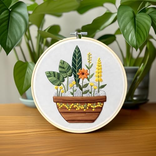 12 PCS Embroidery Fabric, Pre-Cut White Cotton Embroidery Cloth Fabric for Home Decoration & Sewing DIY Crafts (5.9 Inch x 5.9 Inch)