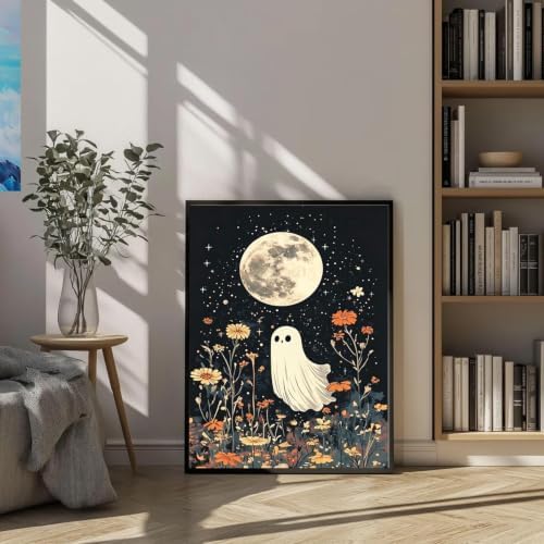 Tabszca Ghost and Flower Paint by Numbers Kit for Adults 16 X 20 Inch