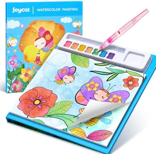 JoyCat Paint with Water Coloring Books for Toddlers (Bugs & Blossoms)