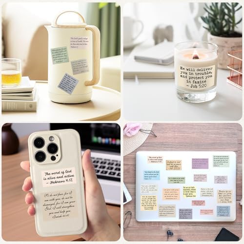 Bible Verse Stickers, Vintage Christian Quotes (180 PCS Unique (Full Set))