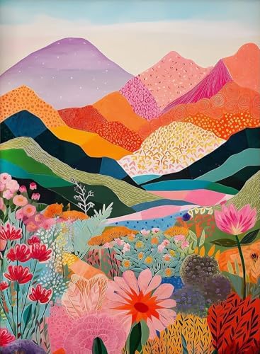 Diamond Art Kits for Adults,color Mountain Diamond Painting Kits 12 X 16in
