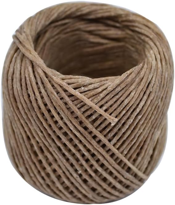 Beeswax Hemp Wick, 200 ft Spool, 100% Organic Hemp Wick Well Coated with Beeswax, Thick Gauge(1.0mm) Mother' Day+Easter Making Candle Making Decor or Gifts