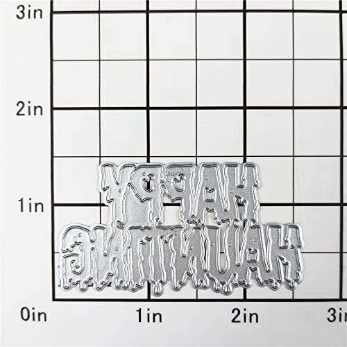 Happy Halloween Metal Cutting Dies for Card Making