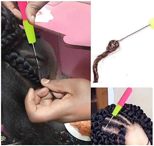 52 Pcs Dreadlock Crochet Hook Set Crochet Needles for Hair Knitting Needle