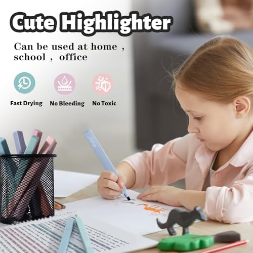 Vitoler Pastel Highlighters,Cute No Bleed Bible Bible Study 8pcs | Assorted Colors, high quality for bible study,books,journal,writing,school office