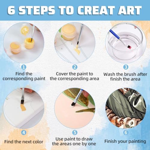 Paint by Numbers Kit for Adults Book Paint by Numbers for Adults Beginner