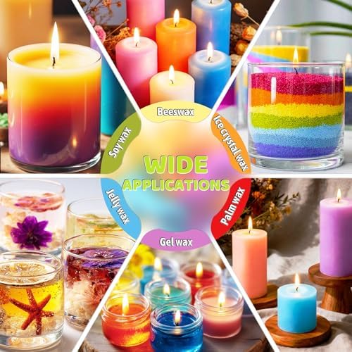 Candle Dye - 48 Colors Liquid Candle Color Dye