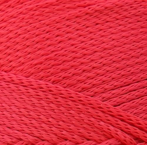 Polyester Macrame Cord 2mm x 251 Yards, 100% Polypropylene Premium Macrame Rope, Colorful Yarn Crochet Macrame Bag Craft for Wall Hangers, Bags, Bottom Plates, Carpets (Red, 3 Skein)