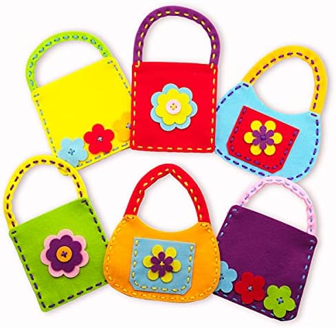 Serabeena Sewing Kit for Kids - Sew Felt Bags | 6 Kits Ages 6-8