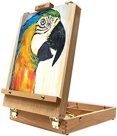 Mont Marte Tabletop Easels for Painting, Desk Box Easels for Kids Adults&Artists,Beech Wood