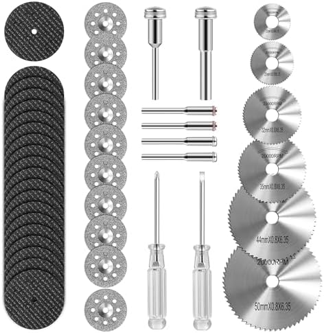 44 Pcs Cutting Wheel Set Compatible with Plastic for Rotary Tool