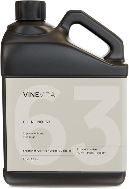 VINEVIDA [128oz] Pink Sugar Fragrance Oil for Candle Making - Made in USA Scents for Soap Making - Natural Candle Fragrance Oil