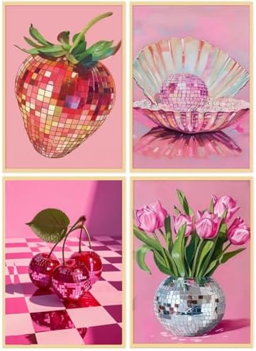 4-Pack Disco Ball Diamond Art Kits for Adults Diamond Painting 12x16 Inch