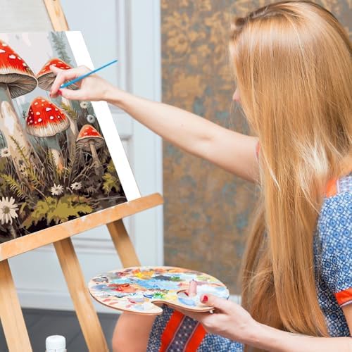 Paint by Numbers Kit for Adults, Mushroom DIY Acrylic Canvas Painting Set