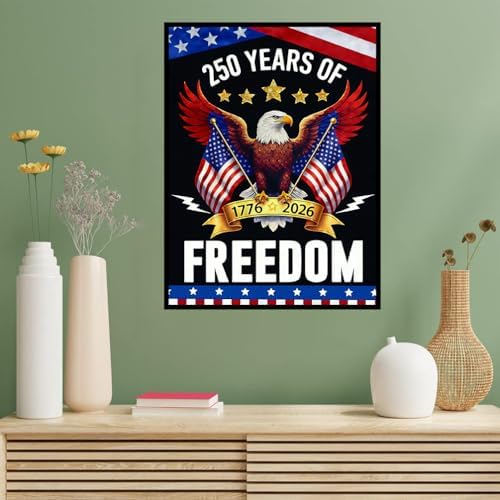 Benjenes 4th of July Diamond Art Kits for Adults, Diamond Painting Kits